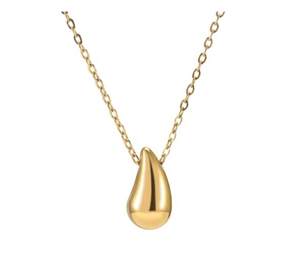 NEW KATIE RAE COLLECTION women's teardrop necklace in gold